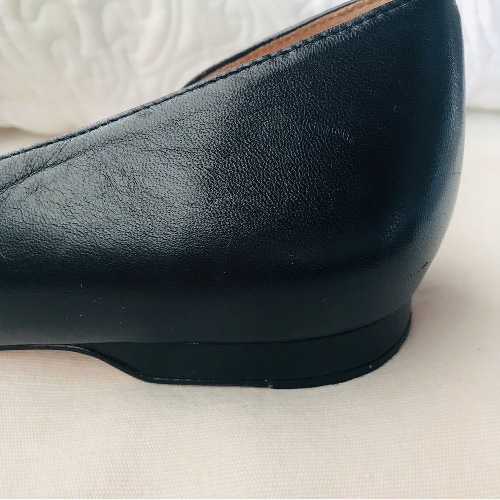 Cole Haan Black Amalia Flats Leather D’Orsay 10B EUC - Picture 13 of 16